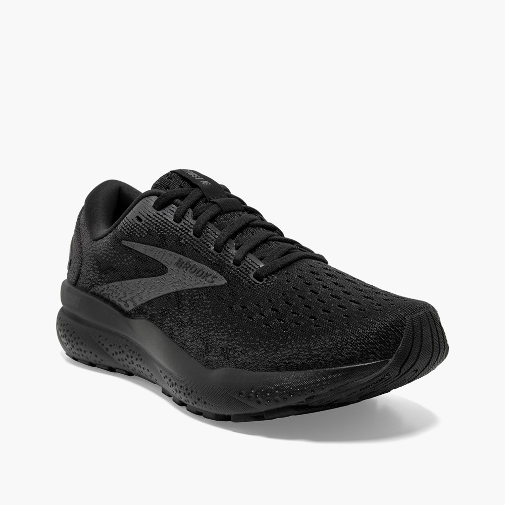 Chaussures Running Route Brooks Ghost 16 Noir Noir Homme | XNP-6690607